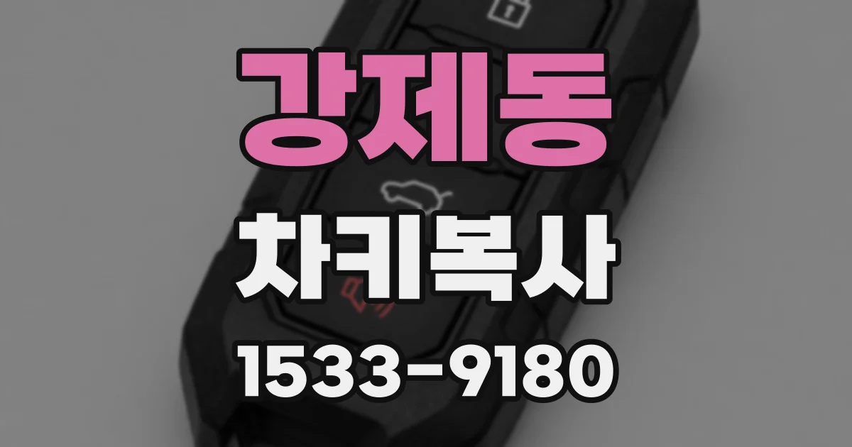 강제동 차키복사
