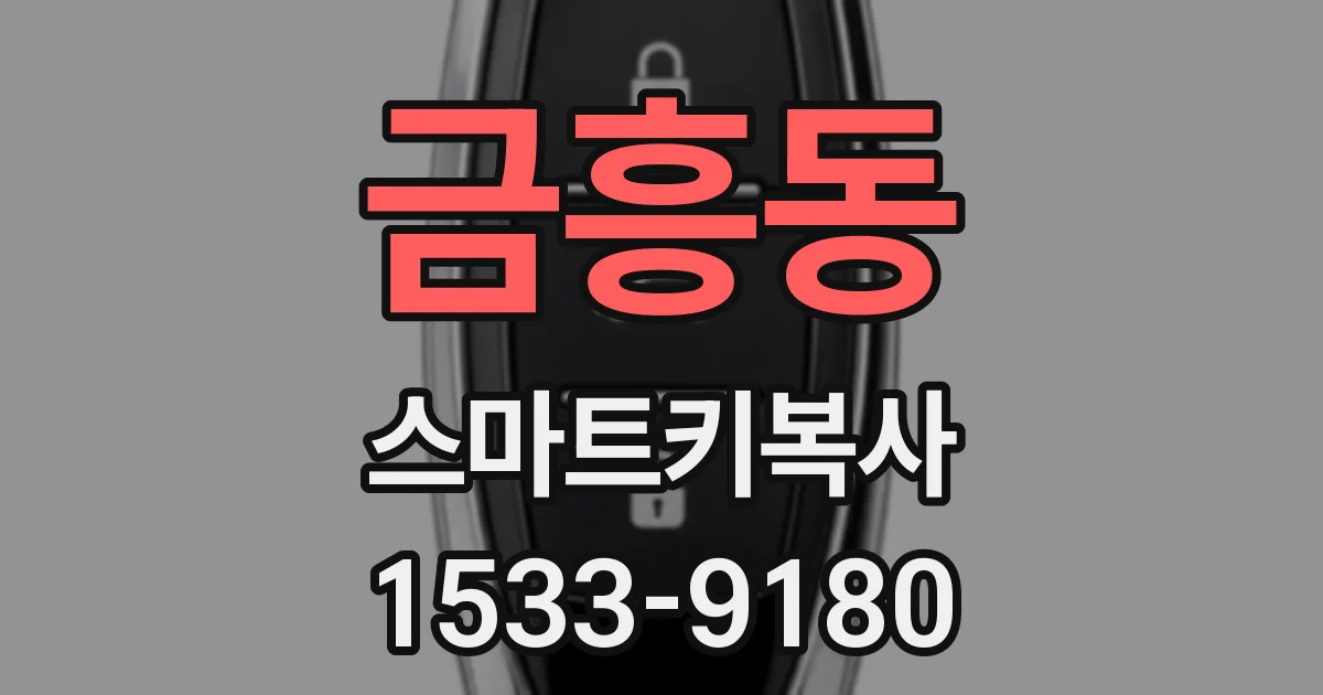 금흥동 스마트키복사
