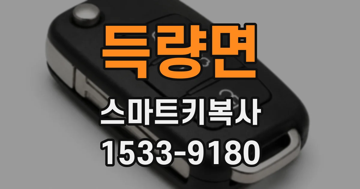 득량면 스마트키복사