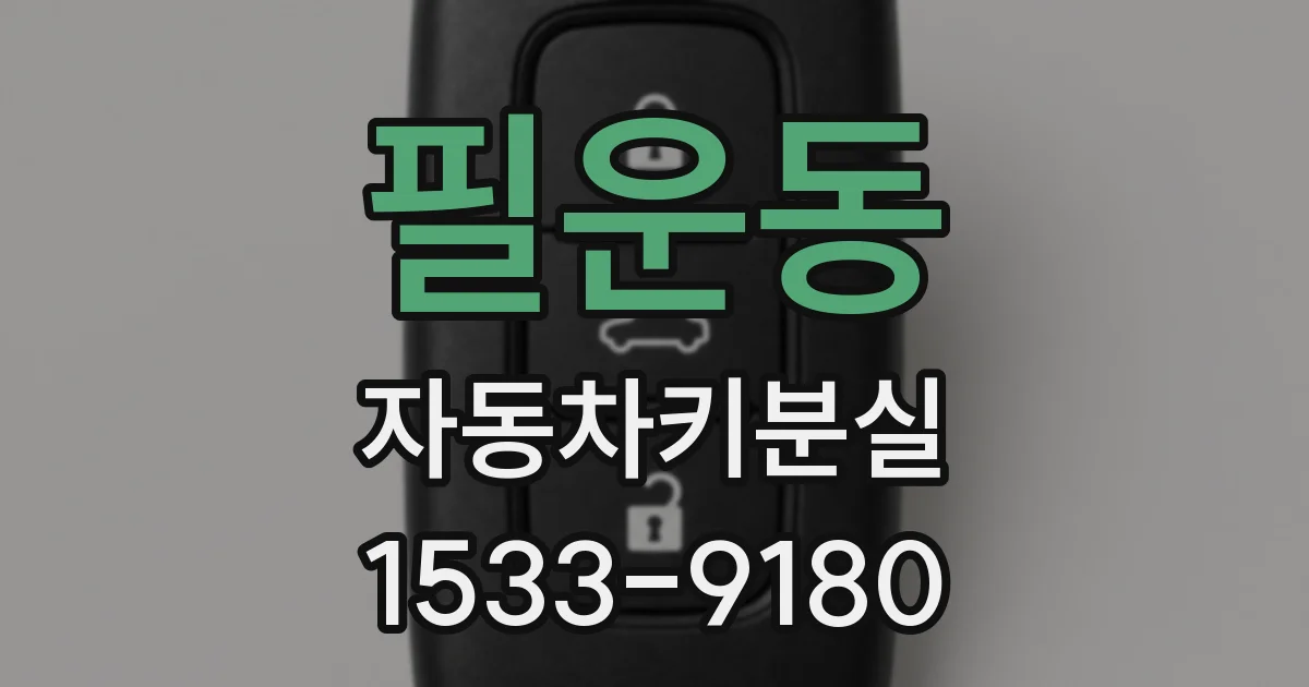 필운동 자동차키분실