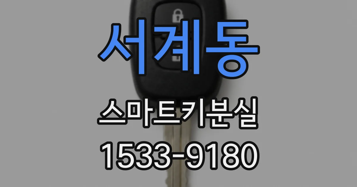 서계동 스마트키분실