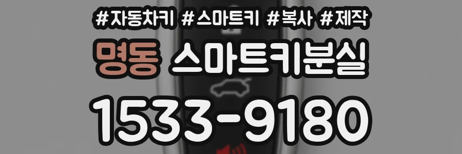 명동 스마트키분실