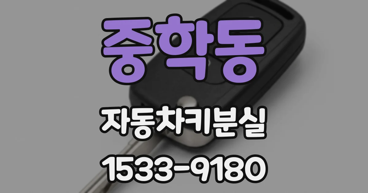 중학동 자동차키분실