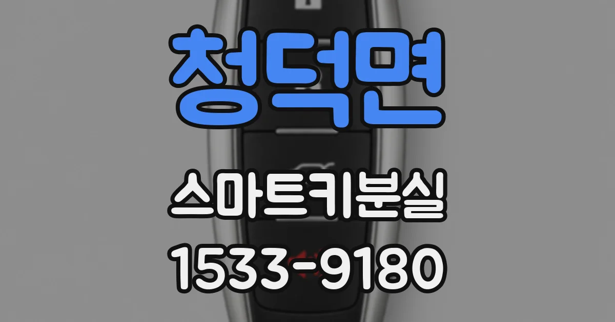 청덕면 스마트키분실