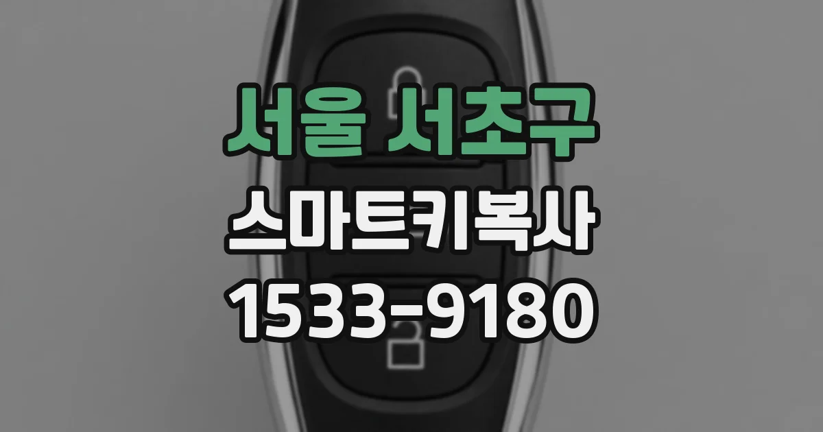 서울 서초구 스마트키복사