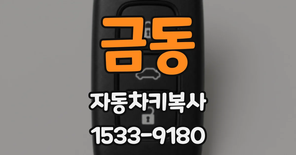 금동 자동차키복사