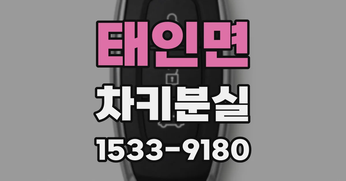 태인면 차키분실