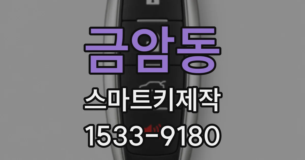 금암동 스마트키제작