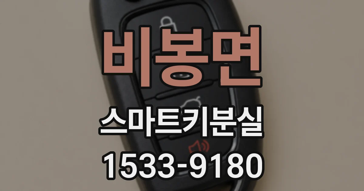 비봉면 스마트키분실