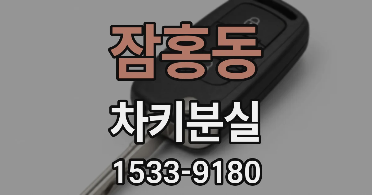 잠홍동 차키분실