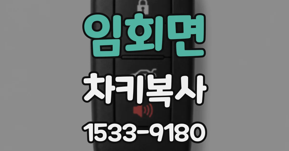 임회면 차키복사