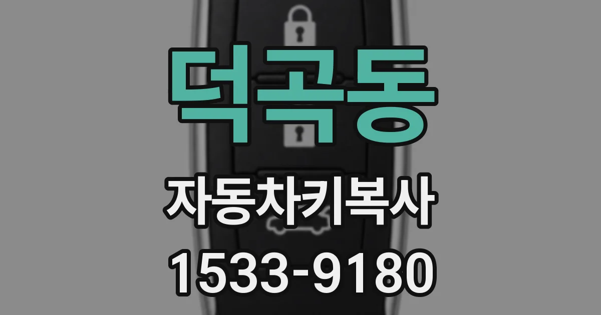 덕곡동 자동차키복사
