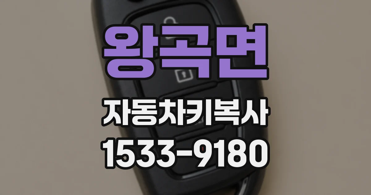 왕곡면 자동차키복사