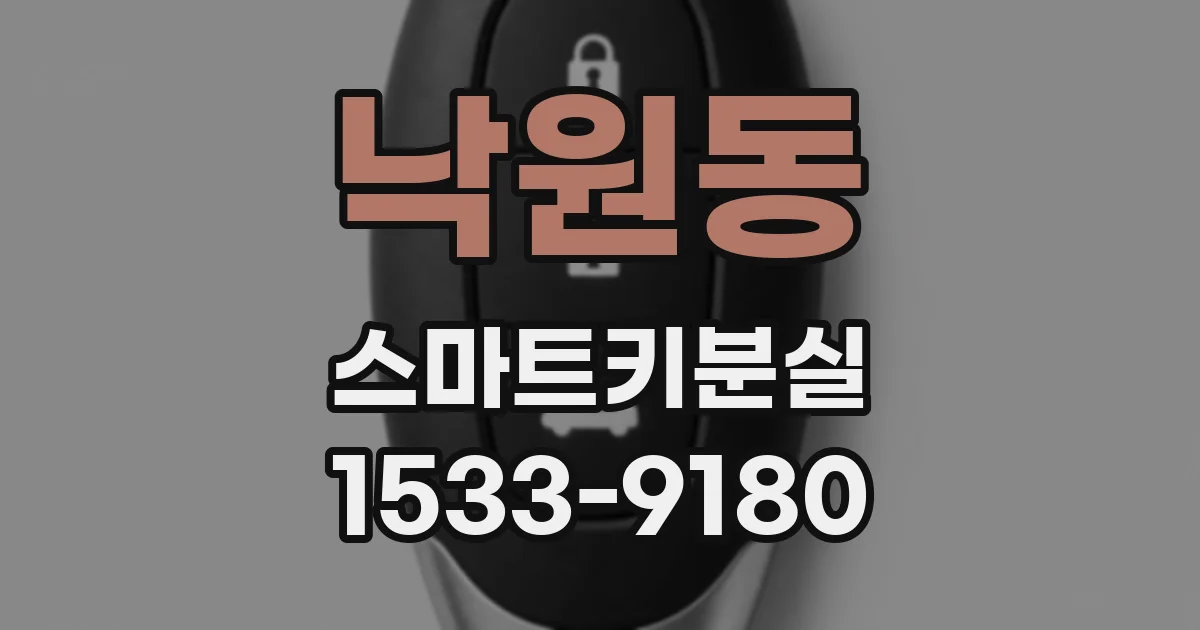 낙원동 스마트키분실