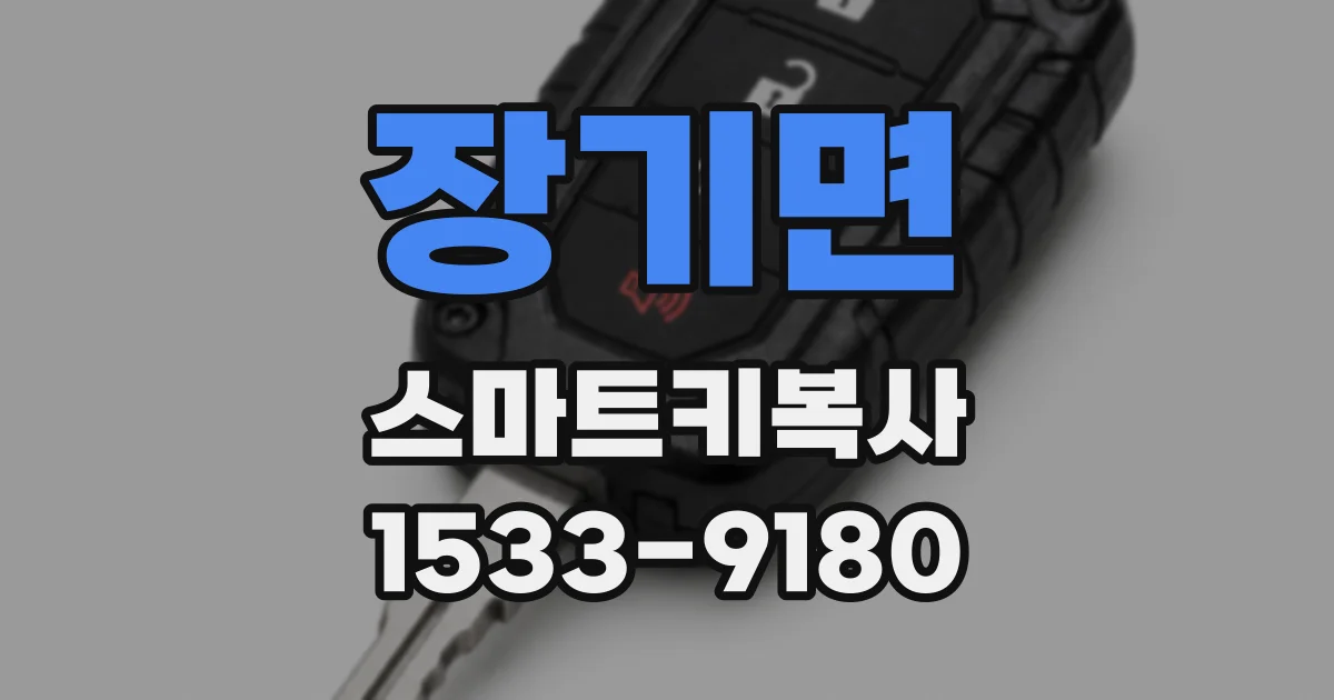 장기면 스마트키복사