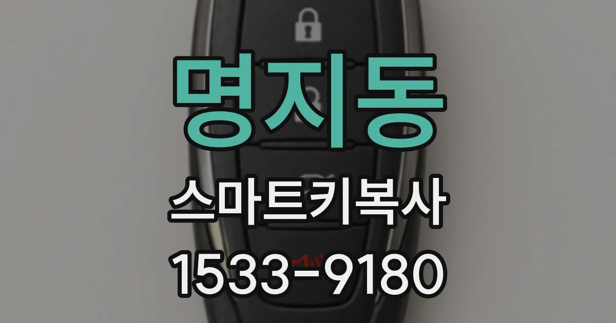 명지동 스마트키복사