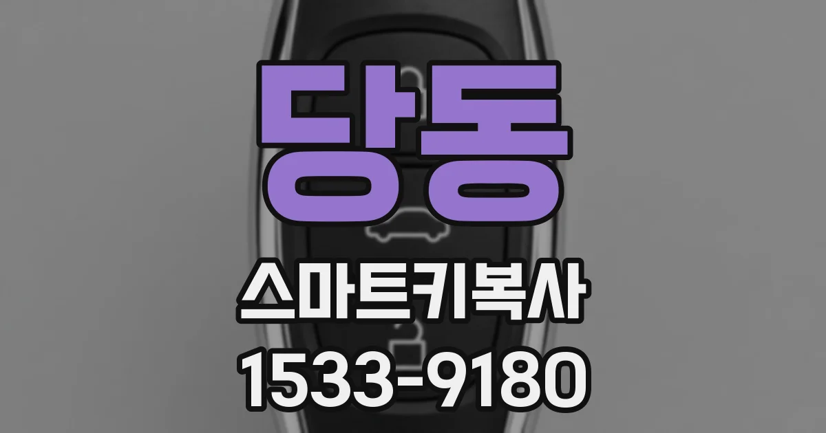 당동 스마트키복사