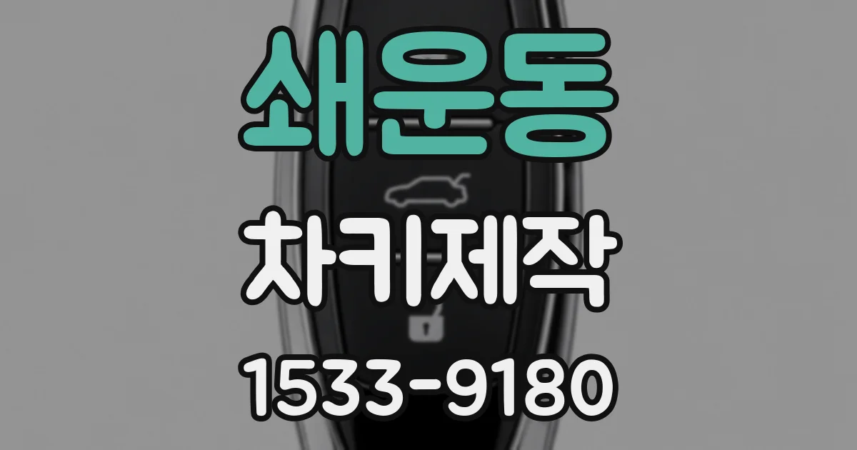 쇄운동 차키제작