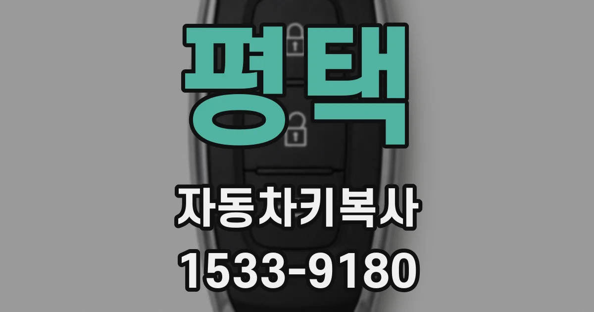 평택 자동차키복사