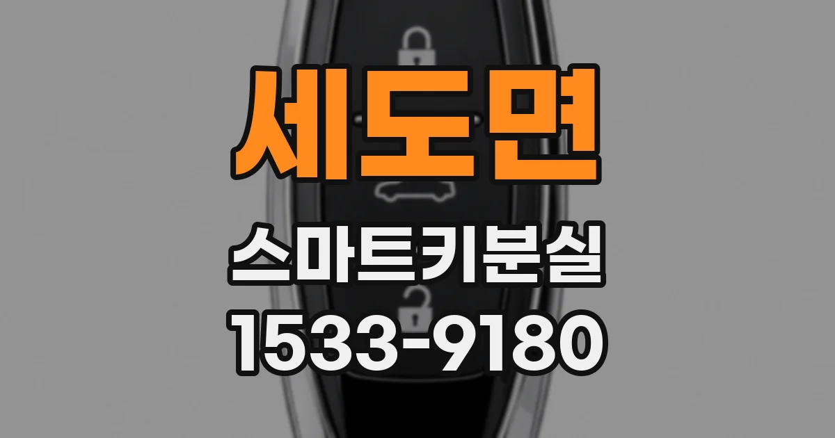 세도면 스마트키분실