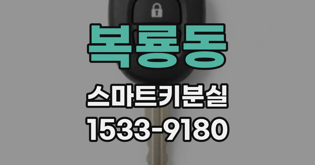 복룡동 스마트키분실