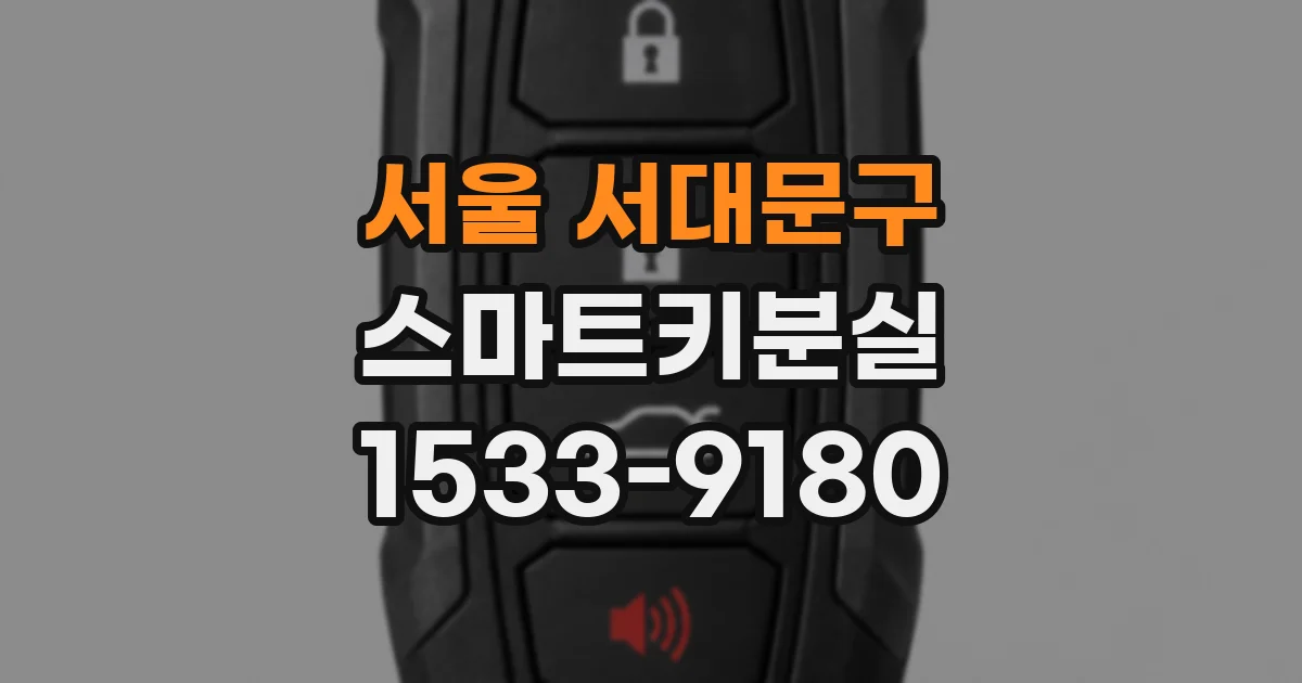 서울 서대문구 스마트키분실