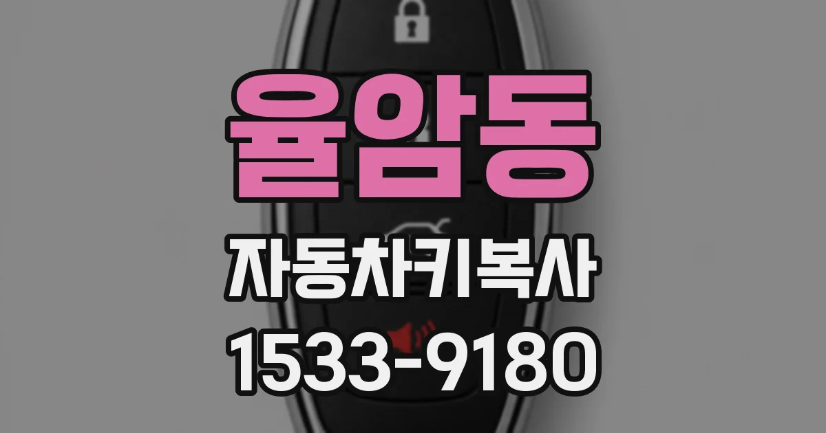 율암동 자동차키복사