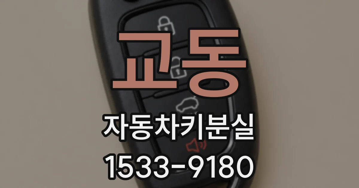 교동 자동차키분실