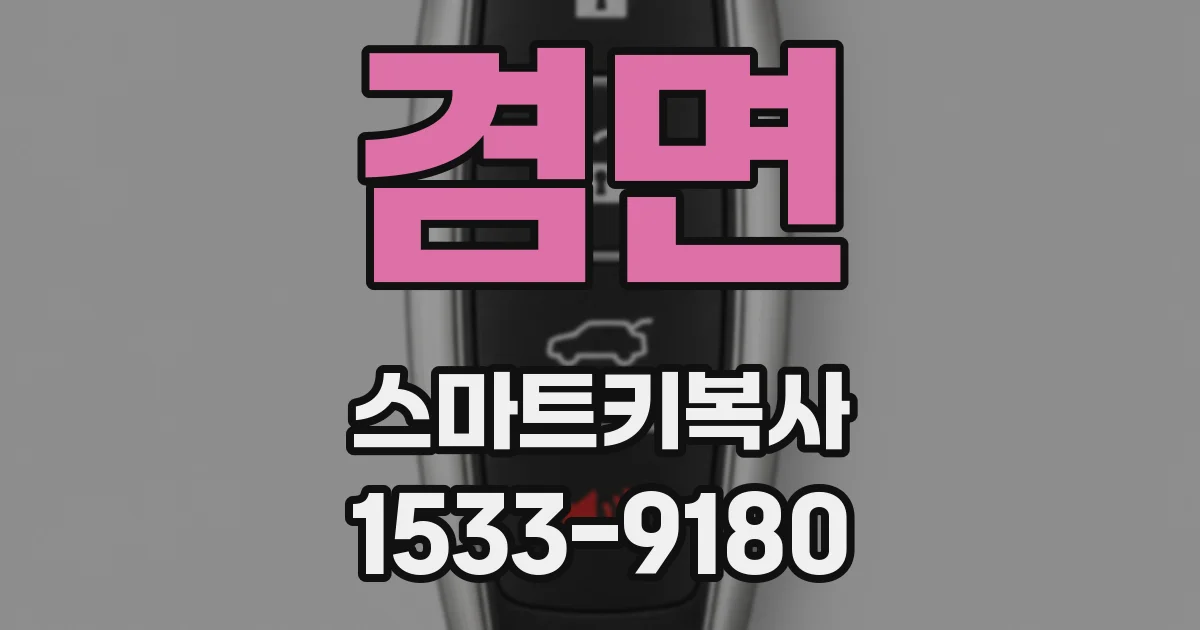 겸면 스마트키복사