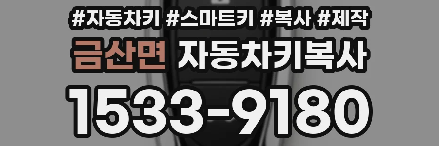 금산면 자동차키복사
