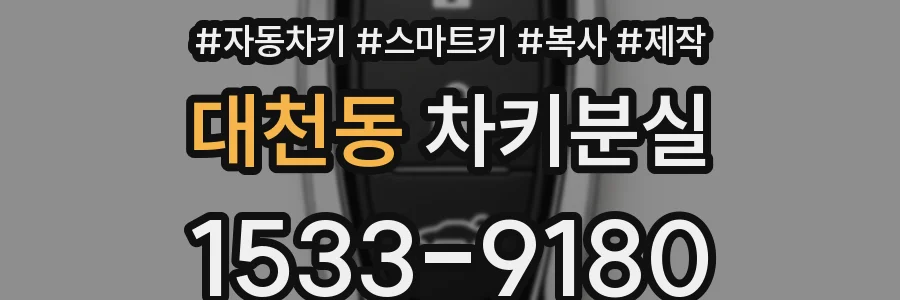 대천동 차키분실