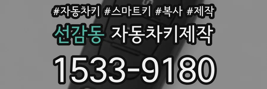 선감동 자동차키제작
