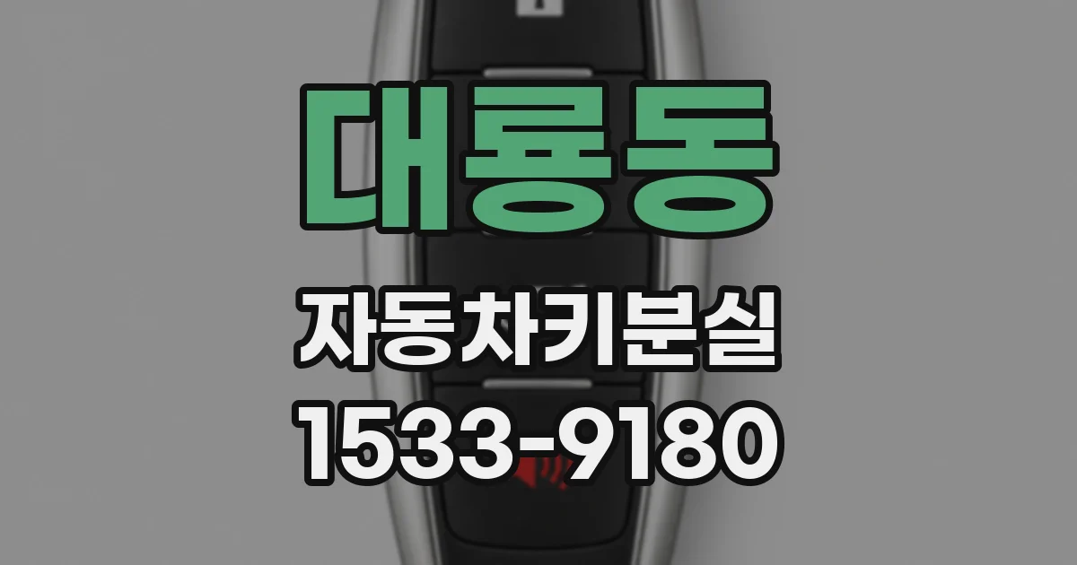 대룡동 자동차키분실