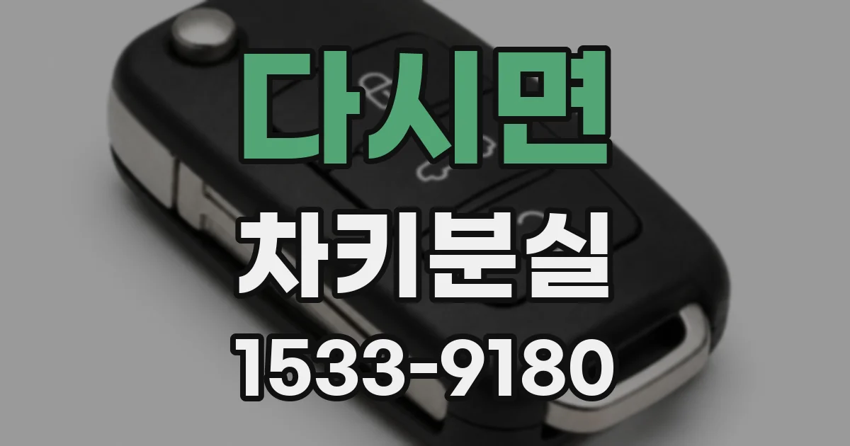 다시면 차키분실