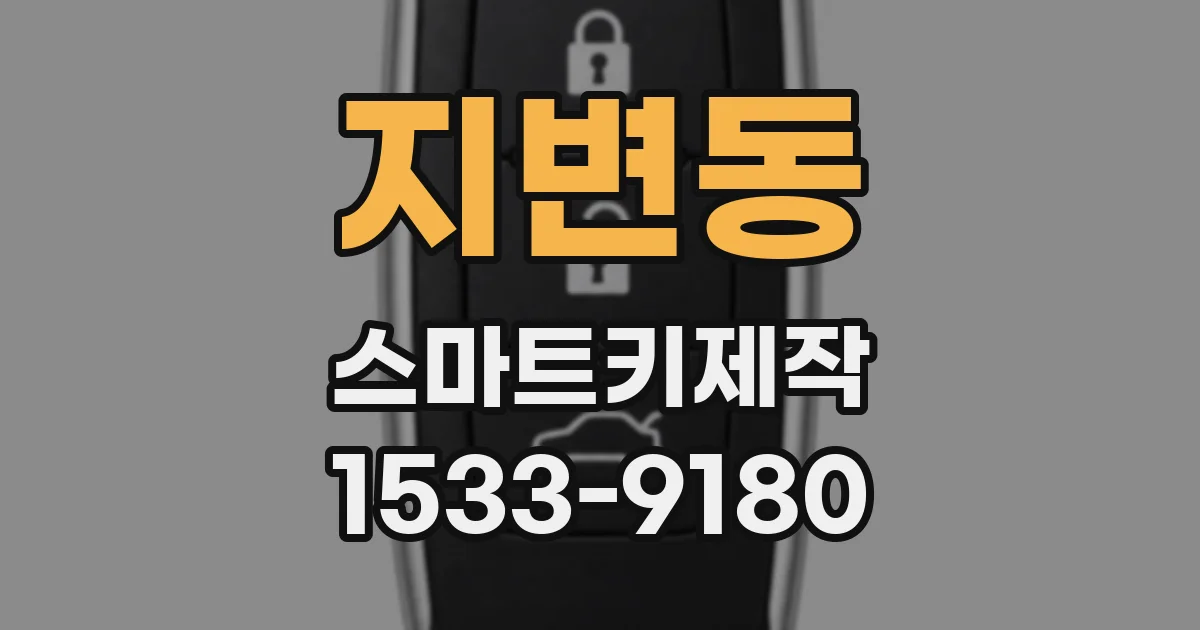 지변동 스마트키제작