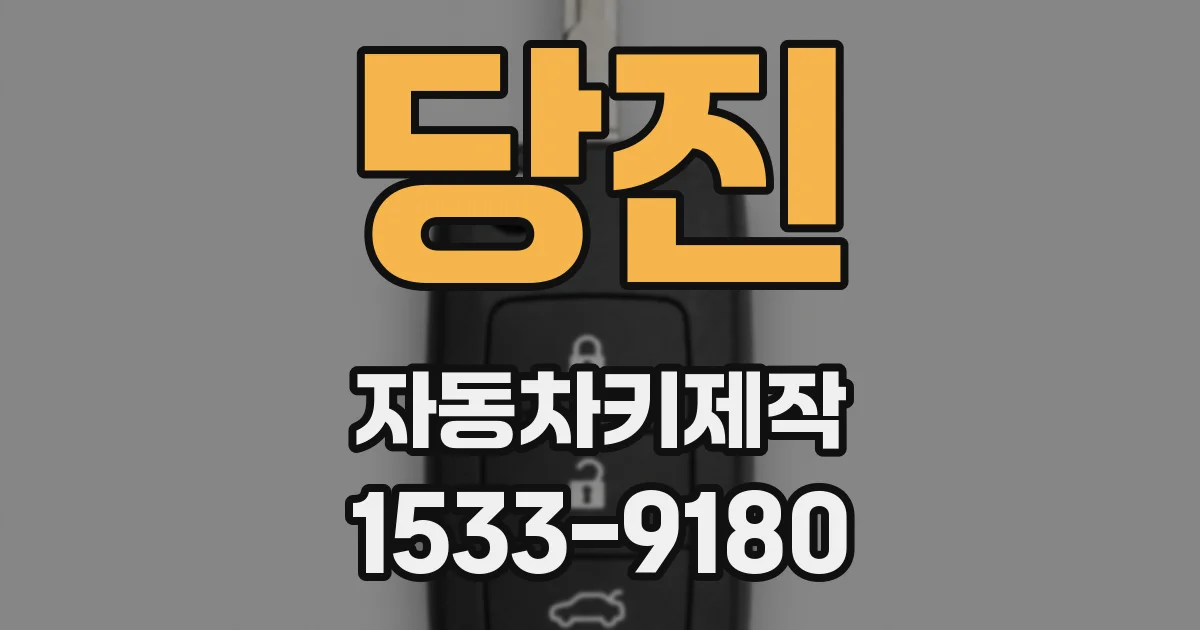 당진 자동차키제작