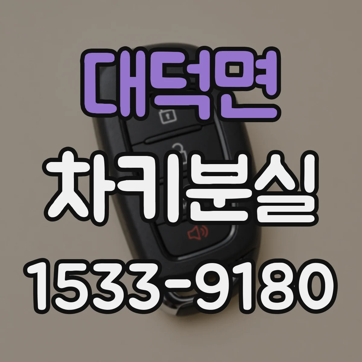 대덕면 차키분실