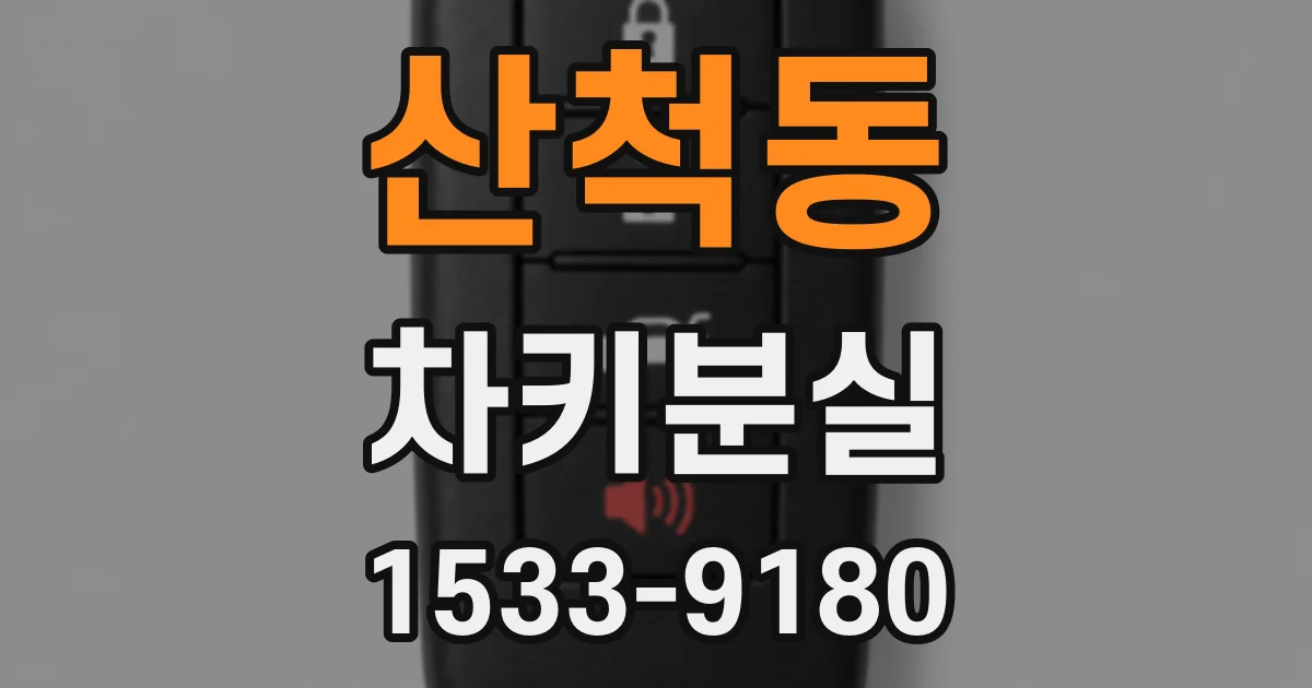 산척동 차키분실