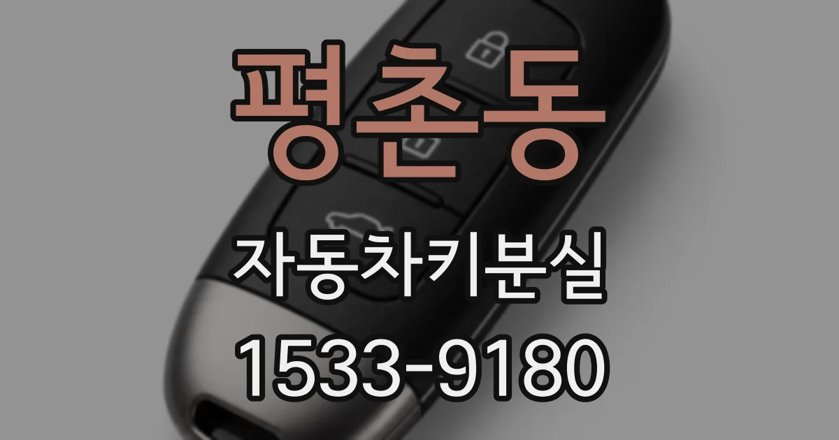 평촌동 자동차키분실