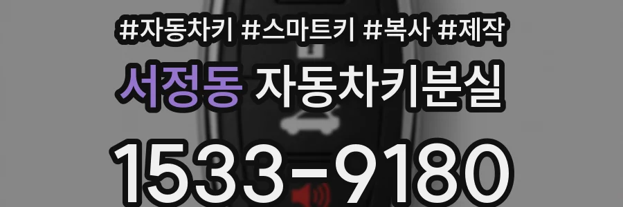 서정동 자동차키분실