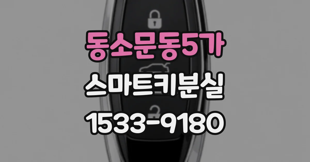 동소문동5가 스마트키분실