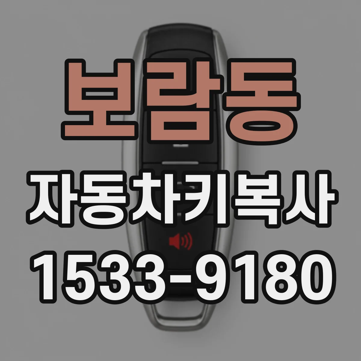 보람동 자동차키복사