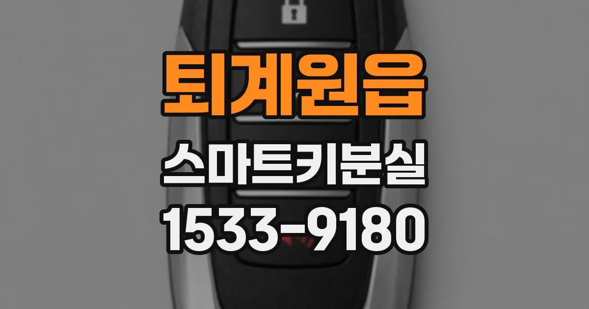 퇴계원읍 스마트키분실