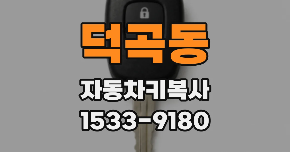 덕곡동 자동차키복사
