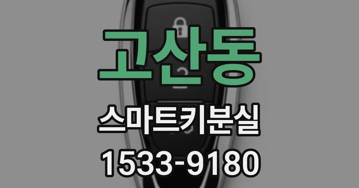 고산동 스마트키분실