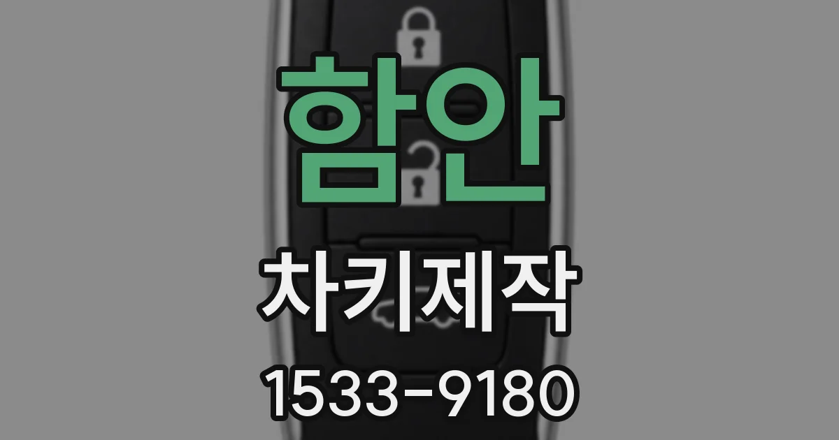 함안 차키제작