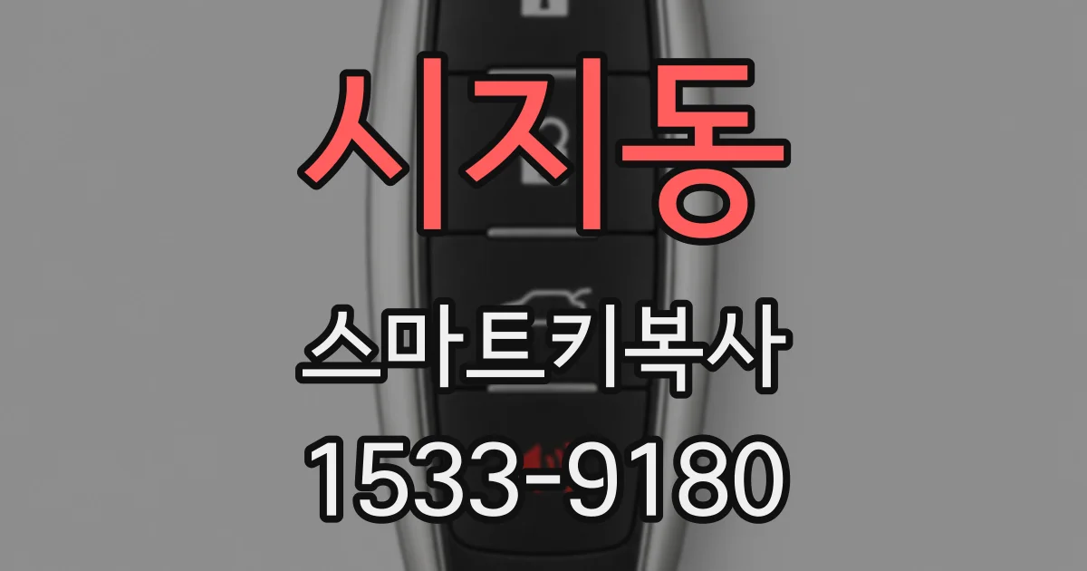 시지동 스마트키복사