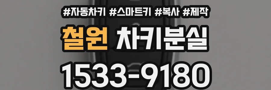 철원 차키분실