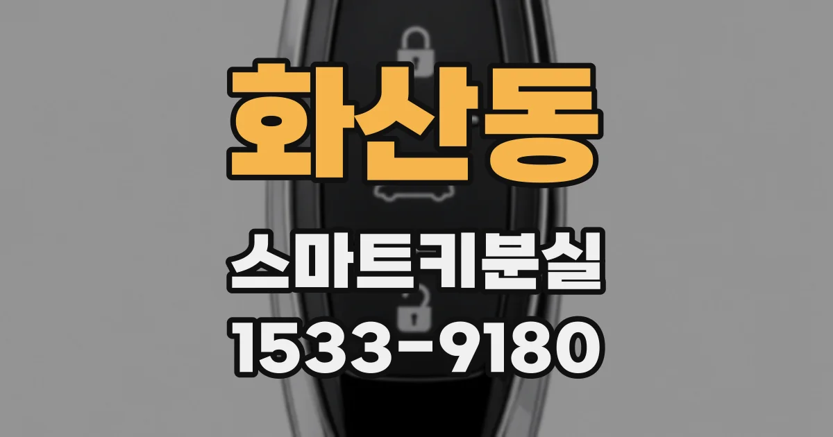 화산동 스마트키분실
