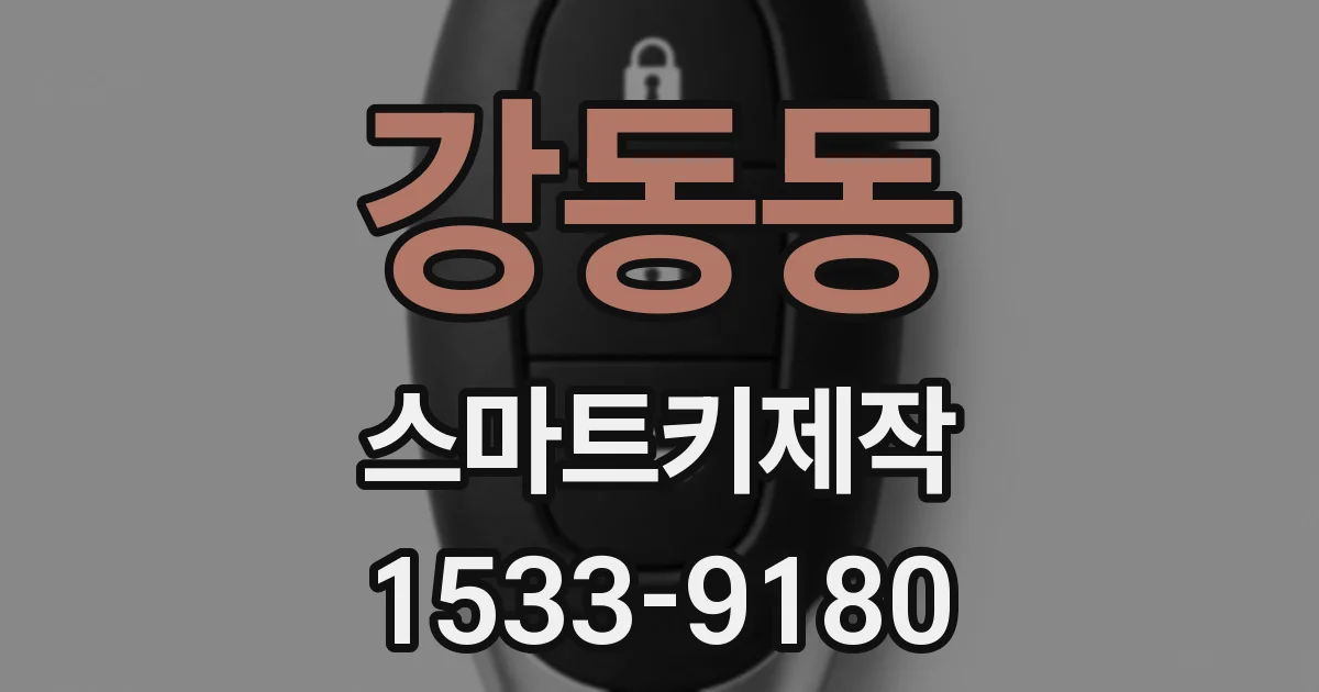 강동동 스마트키제작